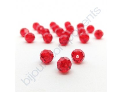 PRECIOSA - MC Bead Round, Light siam, cca 4mm