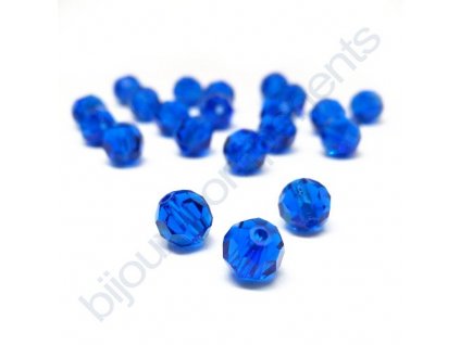 PRECIOSA - MC Bead Round, Capri blue, cca 6mm