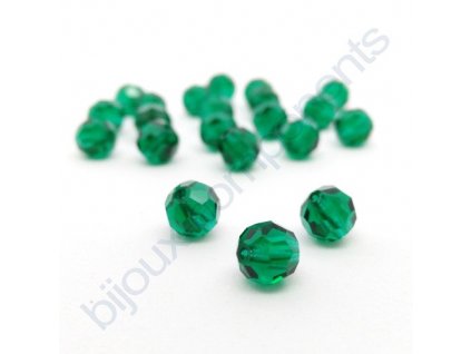 PRECIOSA - MC Bead Round, Emerald, cca 6mm