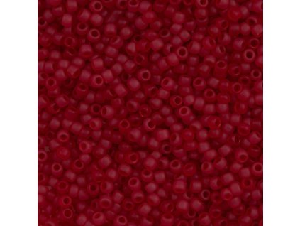 TOHO rokajl, Transparent Frosted Ruby, vel.1,5 mm, průtah 0,5 mm