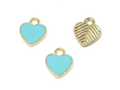 metal e39 srdce tyrkysové