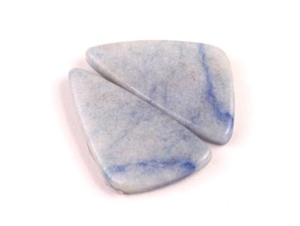 kabosony pary dumortierite quartz cp645 27x14x4mm 4,88