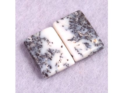 kabosony pary dendriticky opal cp215 17x12x4mm 2,9