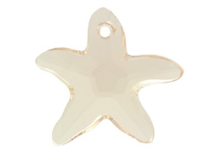 Swarovski Elements přívěsek - mořská hvězda, silk - jemně narůžovělá, 20 mm - 30 ks