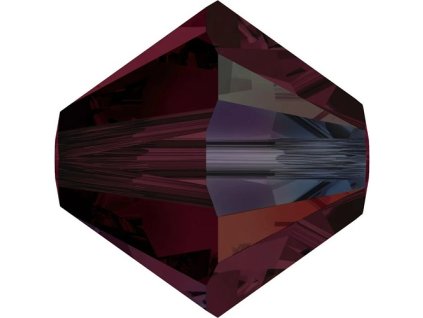 Swarovski Crystals Bicone sluníčko, Garnet - granátově červený, 8 mm