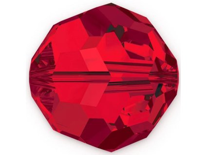 Swarovski perle, Light Siam - červená, 6 mm