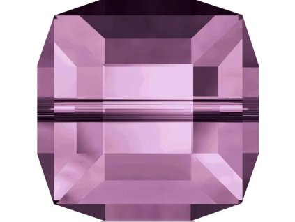 Swarovski kostičky, Amethyst - fialové, 8 mm