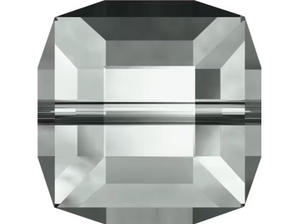 Swarovski kostičky, Black Diamond - kouřově šedé, 6 mm