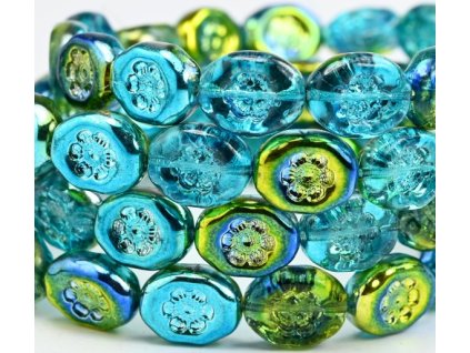 skleneny koralek mackany kyticka aqua zelenypokov