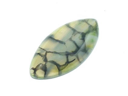 Polodrahokamový kabošon - Dračí achát, č. 6