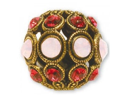 Šatonové kuličky s kameny SWAROVSKI ELEMENTS, cca 8mm