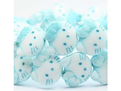 koralek hello Kitty bilo modry