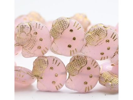 koralek hello Kitty ruzovo medeny