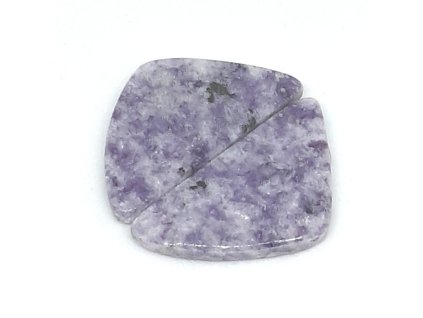 Polodrahokamový kabošon párový - Lepidolit č.105