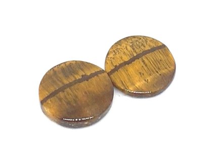 Polodrahokamový kabošon párový - Tygří oko č.112