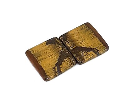 Polodrahokamový kabošon párový - Tygří oko č.113