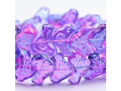 sklenene koralky ptacci modrofialovi