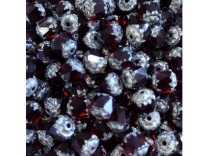 sklenene koralky katedraly cervene 6 mm