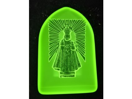 plaketa uranove sklo jezulatko svitici