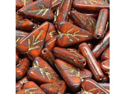 listecek srdicko oranzovo zlata