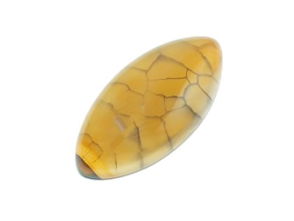 Polodrahokamový kabošon - Dračí achát, č. 10