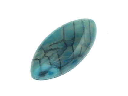 Polodrahokamový kabošon - Dračí achát, č. 12