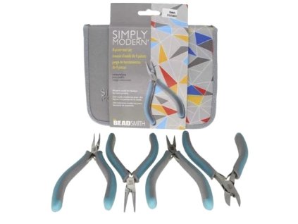 Sada 4 kleští s pouzdrem