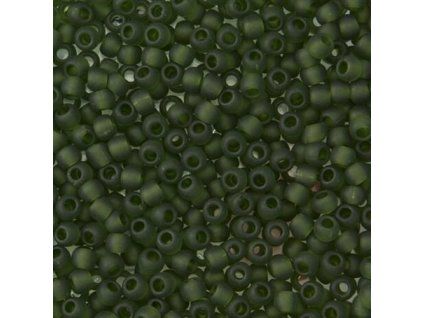 toho 8 transparent frosted olivine 940f