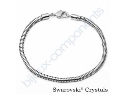 SWAROVSKI náramek BeCharmed - cca 20cm, porhodiováno