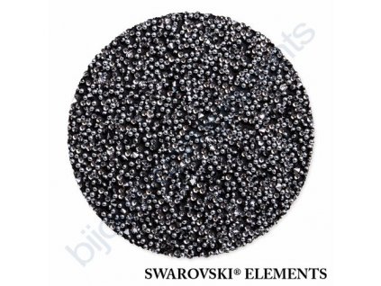 SWAROVSKI ELEMENTS - Crystal fabric, černý, crystal CAL, 15mm