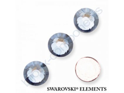 SWAROVSKI ELEMENTS šatonová růže - nažehlovací (s vrstvou lepidla), crystal blue shade, SS16