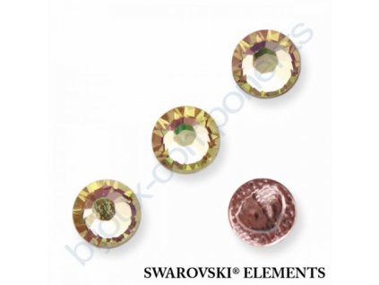 SWAROVSKI CRYSTALS šatonová růže - nažehlovací (s vrstvou lepidla), crystal lumin green, SS20