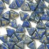 Kheops par Puca, Opaque Sapphire Picasso, 6x6x6mm, 12ks