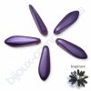 Skleněné voskované jazýčky - fialová
