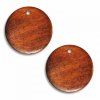 Dřevěné perle - plochý disk, cca 25mm