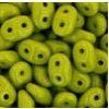 Matubo Miniduo, opaque olivine, 2,5x4 mm, průtah 0,7 mm, 5 g