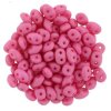 Matubo Superduo, neon silk raspberry, 2,5x5 mm, průtah 0,8 mm, 5 g