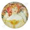 Kabošon z pryskyřice, cca 25mm - portrét od A.Muchy
