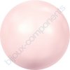 SWAROVSKI CRYSTALS voskované půldírové perle, rosaline, 8mm