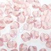 Skleněné mačkané korálky - růžové, cca 7x6,5x5,5mm