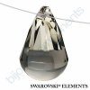 SWAROVSKI ELEMENTS přívěsek - Cabochette, black diamond, 13mm