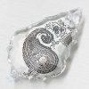 SWAROVSKI ELEMENTS přívěsek - Flat Baroque Print, crystal Paisley Print, 38mm