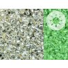 TOHO rokajl, Glow in The Dark, Perm.Finish Silver Lined Crystal-Green Splash, vel.2,2 mm, průtah 0,8 mm