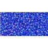 TOHO rokajl, Trans-Rainbow Sapphire, vel.1,5 mm, průtah 0,5 mm