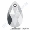 SWAROVSKI CRYSTALS přívěsek - hruška, crystal light chrome, 22mm