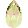 SWAROVSKI CRYSTALS přívěsek - hruška, crystal luminous green, 22mm