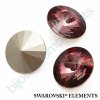 SWAROVSKI ELEMENTS kameny - Rivoli Chaton, crystal antique pink, 16mm