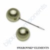SWAROVSKI ELEMENTS skleněné voskované perle kulaté 5818, light green pearl, 6mm