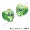 SWAROVSKI ELEMENTS přívěsek - srdce, peridot AB, 10,3x10mm