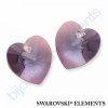 SWAROVSKI ELEMENTS přívěsek - XILION srdce, aqua antique pink, 14,4x14mm